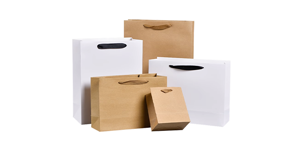 White Cardboard Bag System 