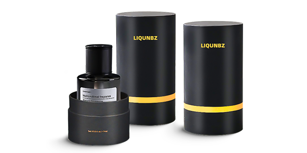 Black Gold Luxury Skincare Cylinder Box