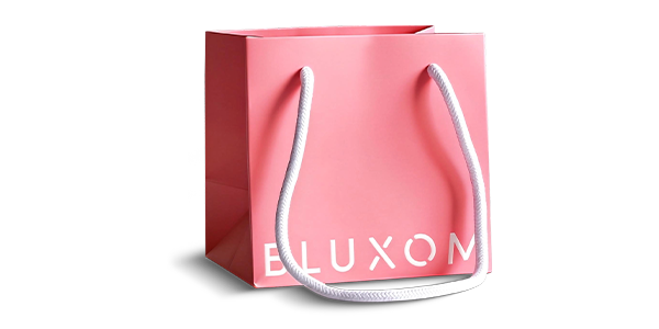 Minimalist Pink Boutique Gift Paper Bag