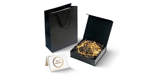 Premium Gift Box Set with Shopping Bag & Greeting Card