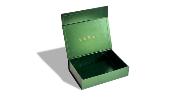 Elegant Matte Green Magnetic Folding Gift Box
