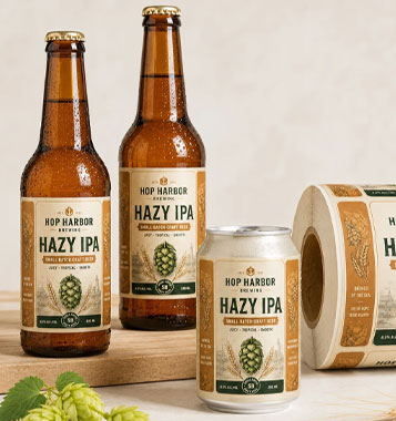 Self-adhesive label materials Selection Guide: Perfect Glass plastic metal bottle labeling